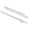 vidaXL Glissi&egrave;re de tiroir 2 pcs Blanc 250 mm Acier