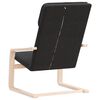 vidaXL Chaise de relaxation Noir Tissu