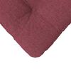 vidaXL Coussins de si&egrave;ge 4 pcs Bordeaux 45 x 45 x 12 cm tissu