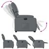 vidaXL Fauteuil inclinable électrique gris similicuir