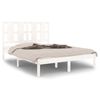 vidaXL Cadre de lit sans matelas blanc 120x200 cm bois de pin massif