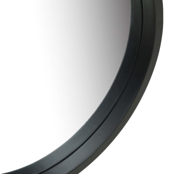 vidaXL Miroir mural avec sangle 40 cm Noir