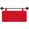 vidaXL T&ecirc;te de lit suspendue Montage mural Rouge 80 cm Simili cuir
