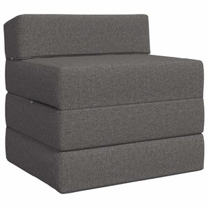 vidaXL Canap&eacute;-lit pliable Gris clair 200 x 70 x 10 cm Tissu