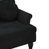 vidaXL Banc avec coussins Noir 120,5x65x75 cm Velours