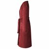 vidaXL Robe de bain sans capuche Rouge Bordeaux xl Flanelle