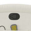 vidaXL Fauteuil de massage inclinable Cr&egrave;me Velours
