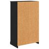 vidaXL Haut Armoire Ch&ecirc;ne noir 60 x 35,5 x 103,5 cm Bois d'ing&eacute;nierie