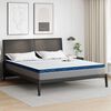 vidaXL Surmatelas Blanc 200 x 200 cm Tissu jacquard
