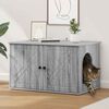 vidaXL Maison pour chat Gris Sonoma 85 x 55 x 50 cm Bois d'ing&eacute;nierie