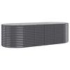 vidaXL Lit sur&eacute;lev&eacute; de jardin Acier galvanis&eacute; Anthracite