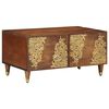 vidaXL Table basse Marron miel 80 x 50 x 40 cm Bois de mangue massif