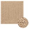vidaXL Tapis ZIZUR 120x120 cm aspect de jute int&eacute;rieur et ext&eacute;rieur