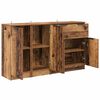vidaXL Buffet avec tiroir 3 pcs Bois Ancien Bois d'ing&eacute;nierie