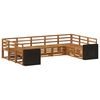 vidaXL Ensemble de canap&eacute;s d'ext&eacute;rieur 9 pc Naturel