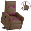 vidaXL Fauteuil de massage inclinable Marron Tissu