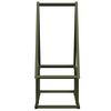 vidaXL Portant de bois chauffage vert olive 50x25x60 cm