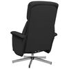 vidaXL Fauteuil inclinable de massage avec repose-pieds noir tissu
