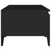 vidaXL Table basse Noir 90x50x36,5 cm Bois d'ing&eacute;nierie