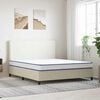 vidaXL Matelas Blanc 200 x 180 x 17 cm Mousse PU
