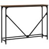 vidaXL Table console ch&ecirc;ne marron 102x22,5x75 cm bois d'ing&eacute;nierie