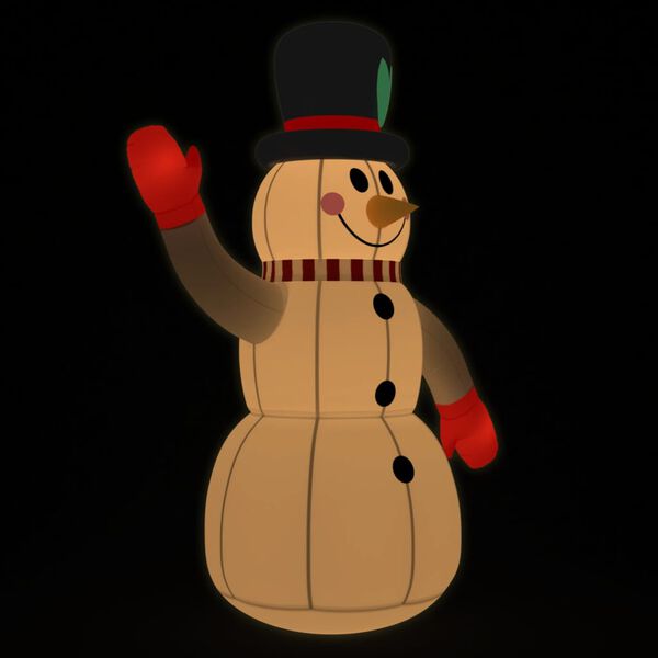 vidaXL Bonhomme de neige gonflable avec LED 300 cm