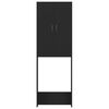 vidaXL Meuble pour machine à laver Noir 64x25,5x190 cm