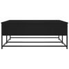 vidaXL Table basse noir 100x99x40 cm bois d'ingénierie