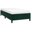 vidaXL Cadre de lit sans matelas vert fonc&eacute; 90x190 cm velours
