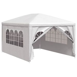 vidaXL Tente de r&eacute;ception 3x4 m Blanc