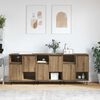 vidaXL Buffet 3 pcs Ch&ecirc;ne artisanal 60 x 35 x 70 cm