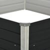 vidaXL Jardini&egrave;re sur&eacute;lev&eacute;e Anthracite 129x129x45 cm Acier galvanis&eacute;