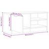 vidaXL Meubles TV 2 pcs vieux bois 80x35x36,5 cm bois d'ing&eacute;nierie