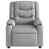 vidaXL Fauteuil inclinable &eacute;lectrique Gris clair Tissu