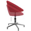 vidaXL Chaise pivotante &agrave; manger Rouge bordeaux Tissu
