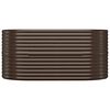 vidaXL Lit surélevé de jardin Acier galvanisé marron