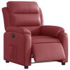 vidaXL Fauteuil inclinable &eacute;lectrique Rouge bordeaux Similicuir