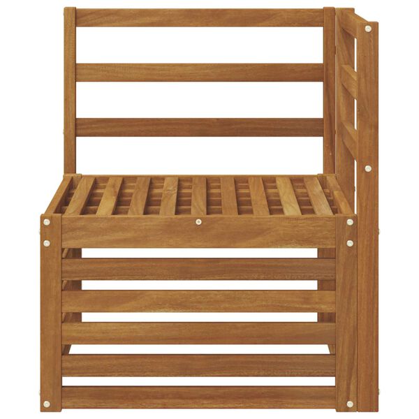 vidaXL Canap&eacute; d'angle ext&eacute;rieur Bois d'Acacia Massif Naturel