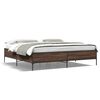 vidaXL Cadre de lit sans matelas ch&ecirc;ne marron 180x200 cm
