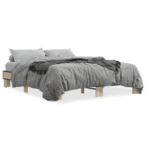 vidaXL Cadre de lit sans matelas ch&ecirc;ne sonoma 150x200 cm