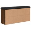 vidaXL Banc à chaussures chêne marron 102x32x50 cm bois d'ingénierie