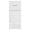 vidaXL Ensemble d'armoire de salle de bain TULUM Blanc brillant