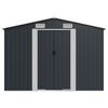 vidaXL Abri de jardin Anthracite 257x779x181 cm Acier galvanis&eacute;