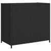 vidaXL Armoire de rangement de jardin noir 83x45x76 cm r&eacute;sine tress&eacute;e