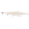 vidaXL Cadre de lit avec tables de chevet Blanc 180 x 210 cm