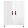 vidaXL Buffet Blanc brillant 69,5x34x90 cm Bois d'ingénierie