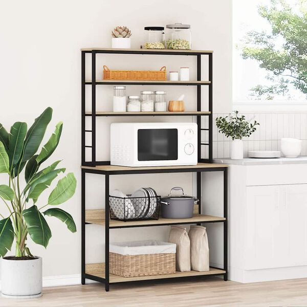 vidaXL &Eacute;tag&egrave;re de cuisine Ch&ecirc;ne Sonoma 100 x 40 x 168 cm