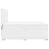 vidaXL Sommier &agrave; lattes de lit avec matelas Blanc 140x190cm Similicuir