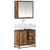 vidaXL Ensemble de mobilier de salle de bain 2 pcs Bois Ancien