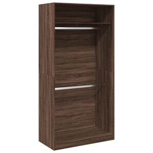 vidaXL Garde-robe ch&ecirc;ne marron 100x50x200 cm bois d'ing&eacute;nierie
